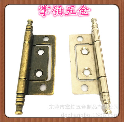 铁质2寸.3寸皇冠头子母合页 青古铜仿古衣柜门合页系列厂家订制