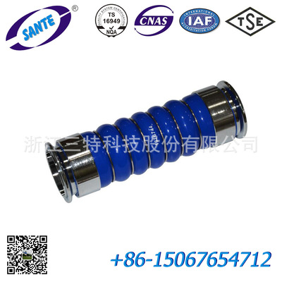 厂家直供欧系卡车重卡VOLVO沃尔沃增压器中冷器硅胶管1676744
