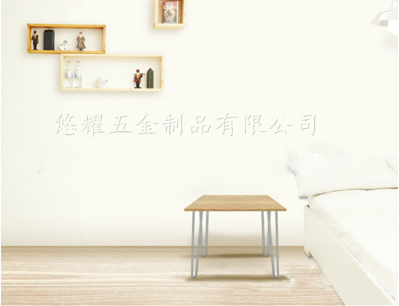 桌脚支撑 3MM厚小L角板 线粗10MM 喷黑粉 尺寸图