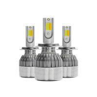 C6款双色温三色温汽车LED大灯超亮前照灯远近光头灯雾灯H4H7H11
