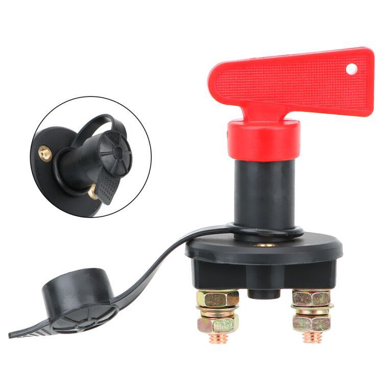 12V-24V汽车电源总开关 防漏电旋钮式双柱电瓶断电开关 电瓶开关