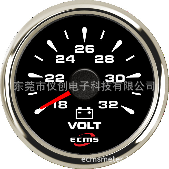 指针电压表18-32V 房车游艇 多彩背光