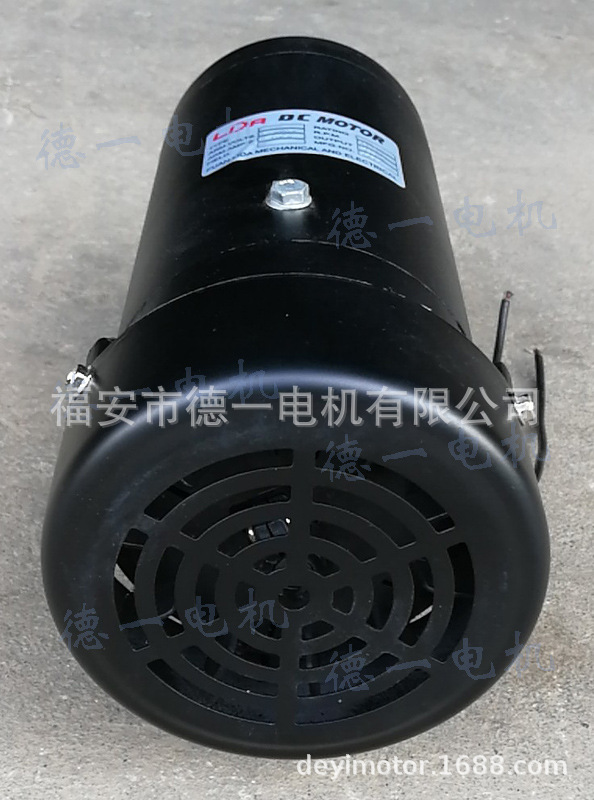 直流220V永磁电机200W 370W 550W 750W卧式 可调速 有刷直流电机